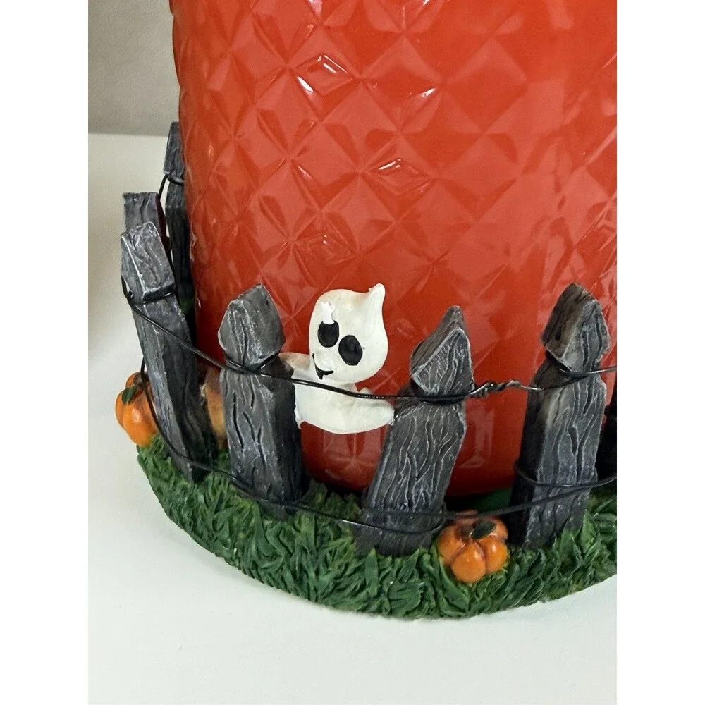 Gold Canyon Pumpkin Harvest Candle Holder Autumn Thanksgiving Vintage Box 82983
